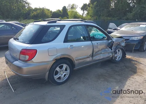 2002 Subaru Impreza Outback Sport из США, поврежденный, VIN JF1GG68572H809311